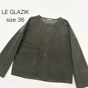 [ LE GLAZIK ] 코듀로이 노카라 자켓 그레이 Bshop