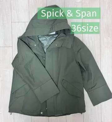 [새상품급] Spick & Span 후드 부착 자켓 36size 카키