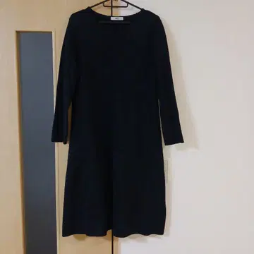 COMME CA 여성용 니트 원피스 블랙 M A라인