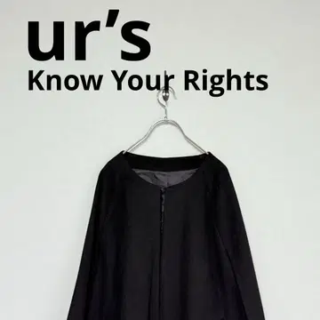 개인물품 ur's 유어스 울 판초 아우터 케이프 코트 블랙 M