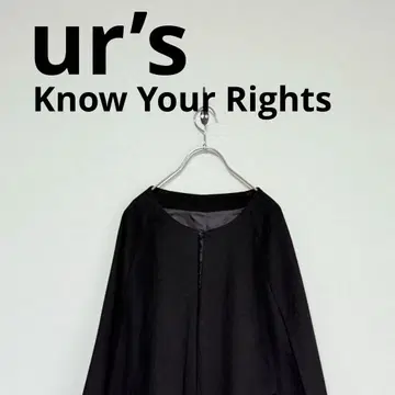 개인물품 ur's 유어스 울 판초 아우터 케이프 코트 블랙 M