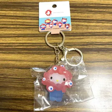 만박 EXPO 산리오 미야쿠미야쿠 키링 클리어 키티