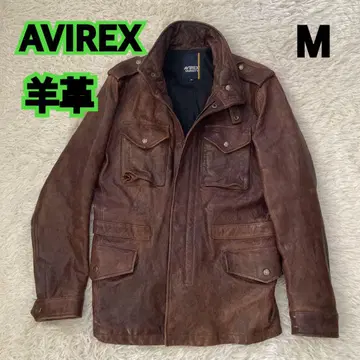 AVIREX 양가죽 M 사이즈 브라운 자켓