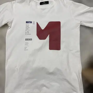 MATIN AVENIR 화이트 T셔츠