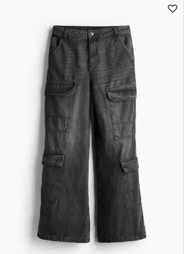 H&M 데님 카고 팬츠