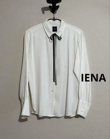 IENA 이에나 sese 세세 화이트 리본 타이 셔츠