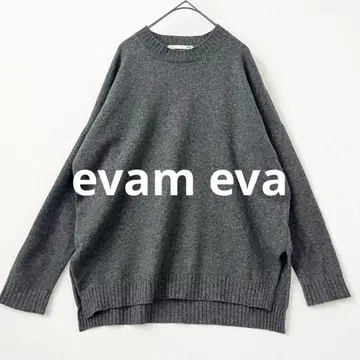 에붐에바 evam eva 크루넥 울 니트