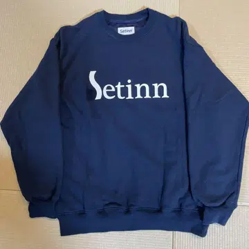 Setinn/세트인 투어 크루 스웨트 M 사이즈 네이비