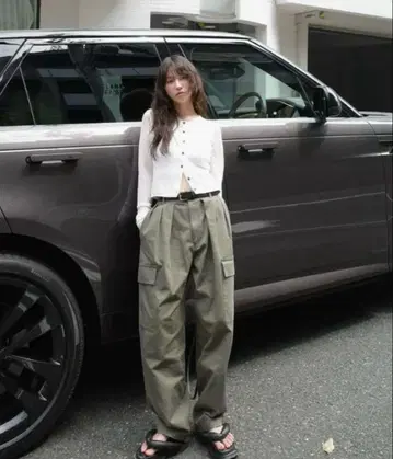 CLANE 와이드 턱 워크 팬츠