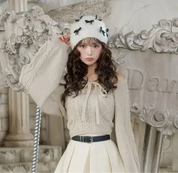 Darich 케이블 숏 니트 앙상블 IVO 새상품