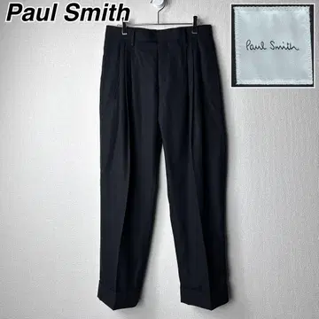 미사용품 Paul Smith 3턱 블랙 슬랙스 폴스미스 팬츠