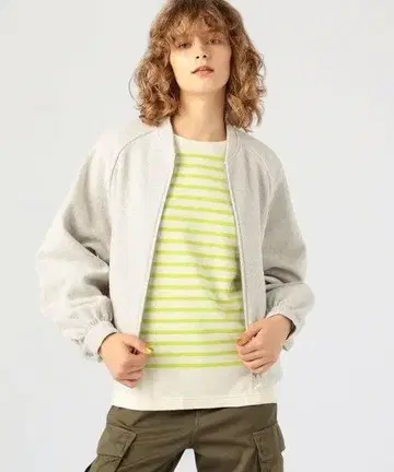 MACPHEE 울 링얀 집업 블루종