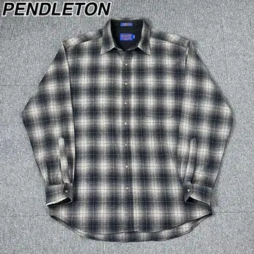 PENDLETON 옴브레 체크 셔츠 울 펜들턴