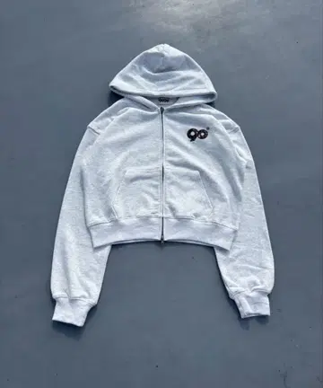 90 Logo Flower Zip Hoodie S