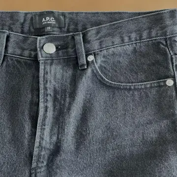 A.P.C. 마틴 진 블랙 데님 청바지 워시 가공