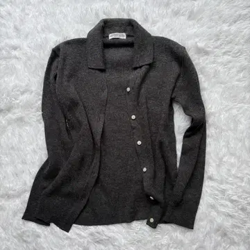 AQUAMB BY SEANA 차콜 그레이 가디건