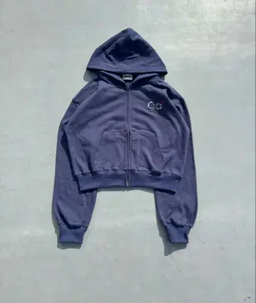 90 Logo Flower Zip Hoodie M