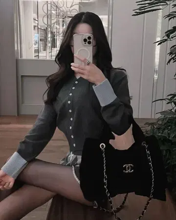 Darich 다리치 포인트 컬러 니트 가디건