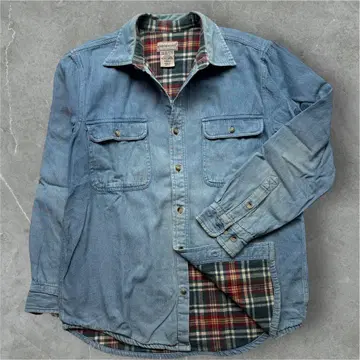 Scandia woods 데님 셔츠 코튼 플란넬 안감