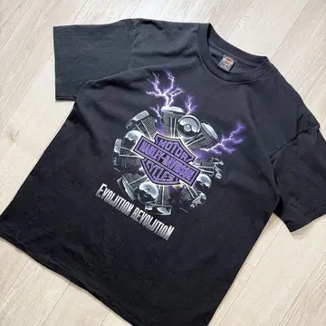 새상품급! 90s USA제 할리데이비슨 T셔츠 블랙 XL 에보T