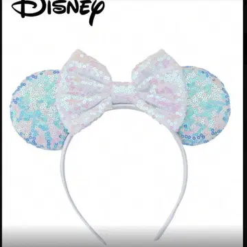 Disney 라메 믹스 머리띠 화이트