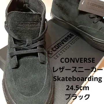 24.5cm CONVERSE 스웨이드 스니커즈 블랙 컨버스