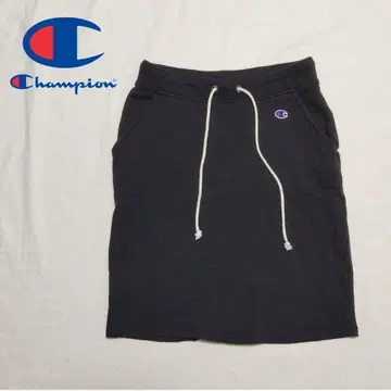 챔피온 맨투맨 스커트 원포인트 허리 조절 네이비