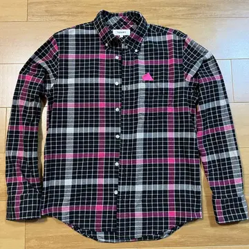 TOMMY HILFIGER 타미 플란넬 셔츠 체크 블랙 핑크 M-L