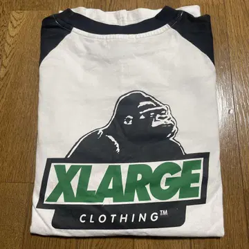 XLARGE 화이트 블랙 래글런T셔츠