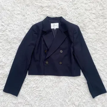 [ 새상품급 ] CADUNE 카듀네 숏 기장 테일러드 자켓 네이비