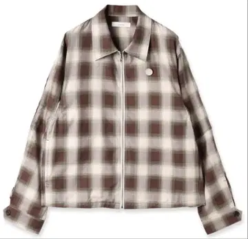JieDa 24SS CHECK ZIP SHIRT