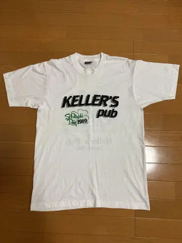 80s90sKELLER'S pub 세인트 패트릭스 데이 T셔츠 1989년