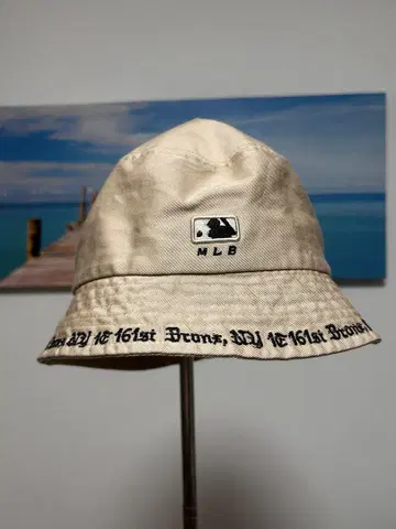 MLB 뉴욕 양키스 버킷햇 59cm 베이지