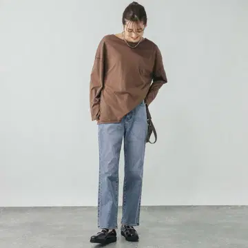 GOOD 데님 슬림 스트레이트 블루 XS