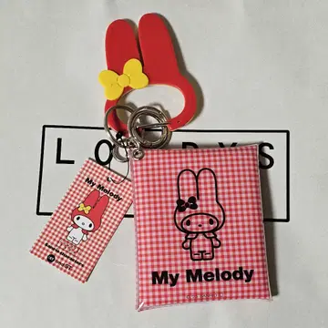 LOWRYSFARM 마이멜로디 카라비너 파우치 키링 빨간색