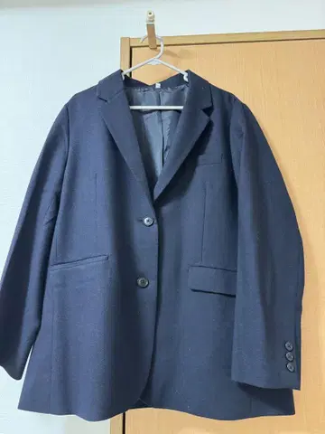 [ 무인양품 ] 네이비 테일러드 자켓 XL