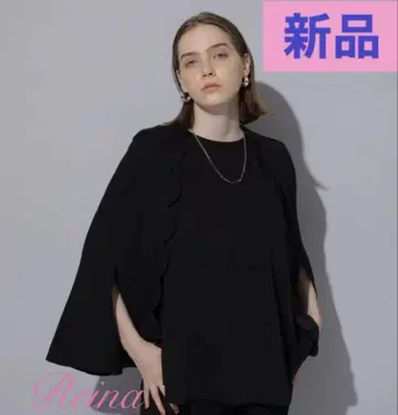 새상품 CADUNE 블라우스 카와카미 모모코 카듀네 블랙 아르페쥬 스토리
