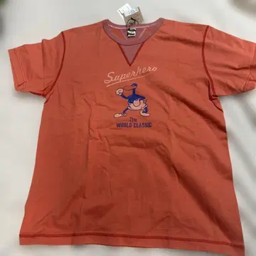 슈퍼히어로 T셔츠 XL 오렌지
