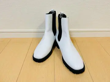 미사용 긴자 카네마츠 스웨이드 사이드 고어 부츠 숏부츠 25cm