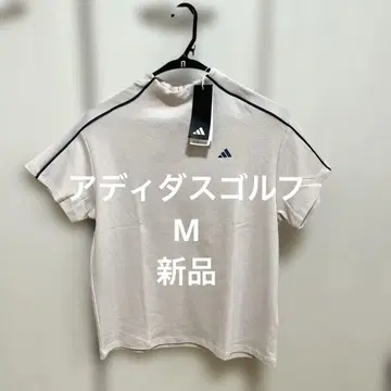 아디다스 골프 모크넥 셔츠 여성용 M 새상품 핑크 반팔