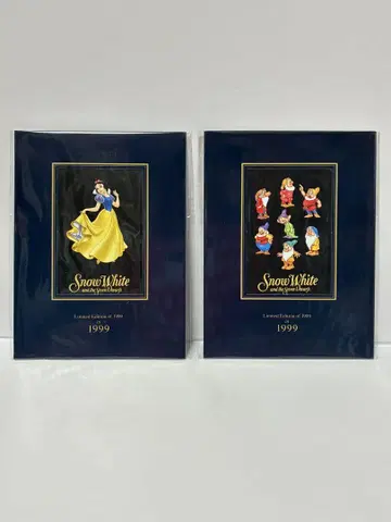 디즈니 백설공주와 일곱 난쟁이 세트 1999년 한정판 전화 카드 미사용