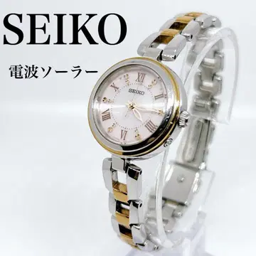 SEIKO TISSE 티세 전파 솔라 현행 모델 골드 핑크 다이얼