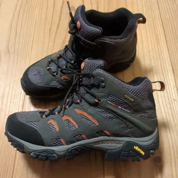 MERRELL 등산화 GORE-TEX 그레이 오렌지