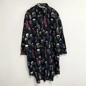 fillil 아프리칸 피플 프린트 BIG 셔츠 원피스 멀로