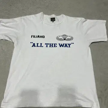아메카지 90s Mecoy's 화이트 T셔츠 'ALL THE WAY'