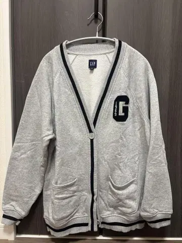 GAP 로고 맨투맨 가디건 XS
