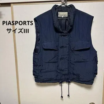 [ used ] PIA SPORTS 네이비 베스트 밀리터리 베스트 14