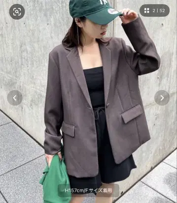 WHO'S WHO gallery 싱글 체크 자켓