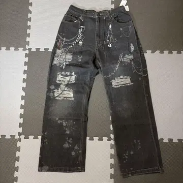다크 그레이 데님 팬츠 L 사이즈