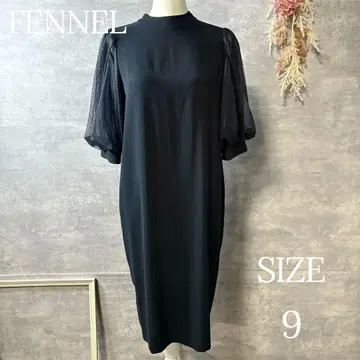 미사용 새상품 FENNEL 야마다야 튤슬리브 백리본 원피스 9